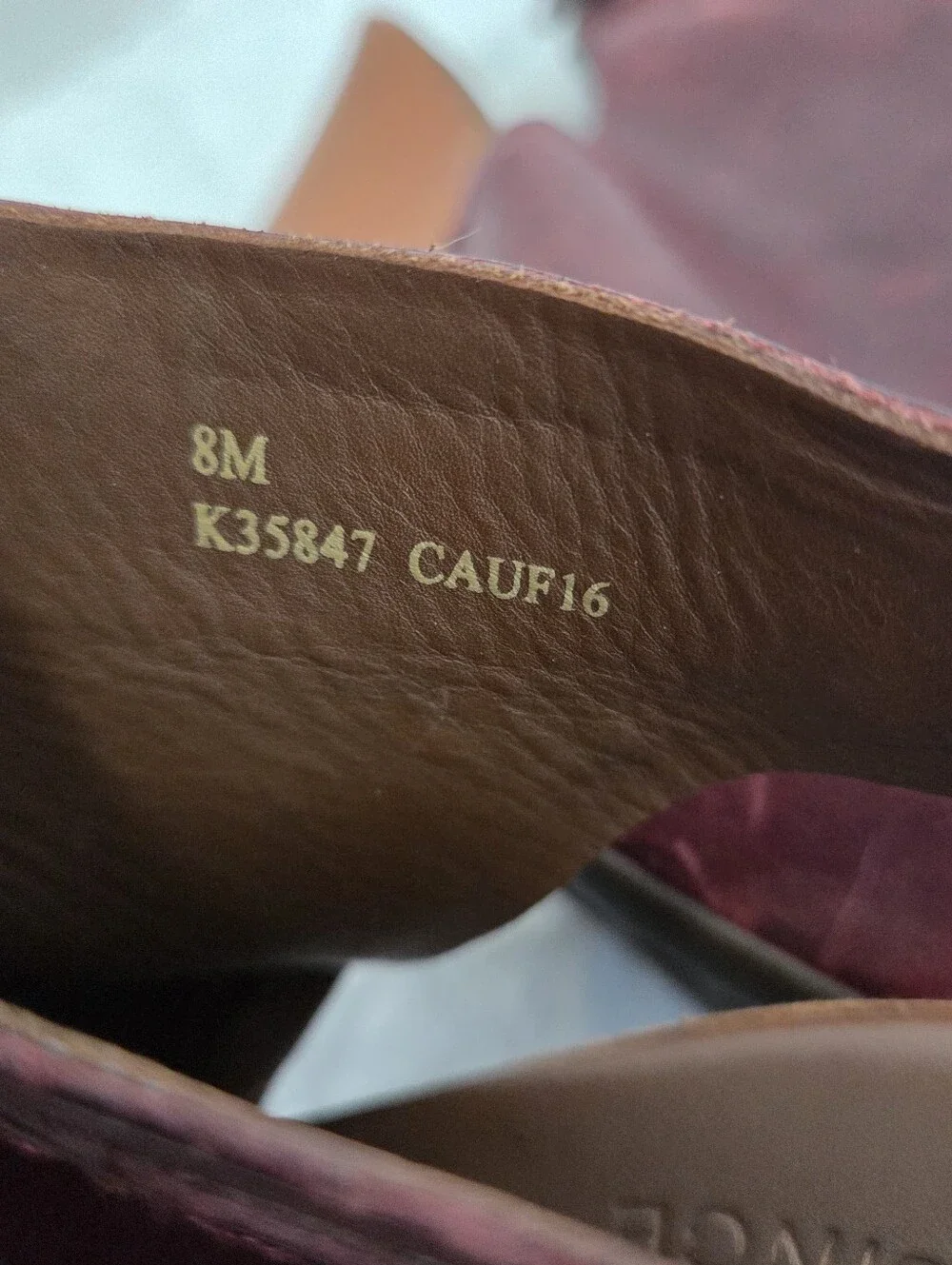Kork-Ease Leather Wedge Platform Open Toe Ankle Strap Heels Burgundy 8